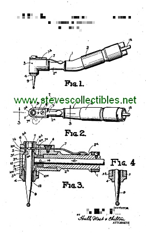 Patent Art: 1940s Painless Dental Drill - Matted Print
