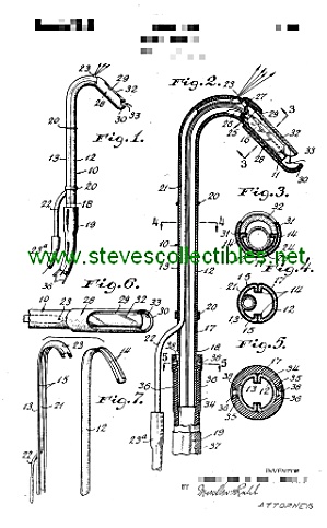 Patent Art: 1940s Dental Saliva Ejector - Matted Print