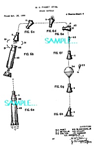 Patent Art: 1960s Nasa Space Capsule - Matted