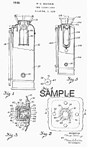 1940s Fire Extinguisher Patent-matted