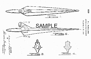 Patent Art: 1951 Frazer Hood Ornament - Matted