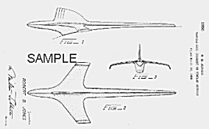 Patent Art: 1953 Packard Hood Ornament - Matted