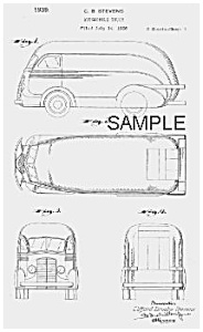 Patent Art: 1930s Brooks Stevens Streamline Truck