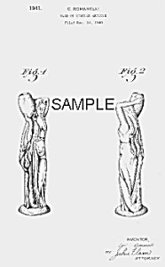 Patent Art: 1940s Metlox Romanelli Waterbearer - Matted
