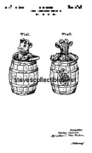 Patent Art: 1940s Elsie The Cow Borden Cookie Jar