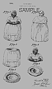 Patent Art: 1940s Black Mammy Cookie Jar - Matted