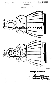 Patent Art: 1940s Shawnee Jill Cookie Jar - Matted