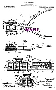 Patent Art: 1920s Hair Clippers B - 5x7 - Matted