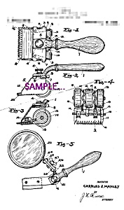 Patent Art: 1920s Hair Clippers C - 5x7 - Matted