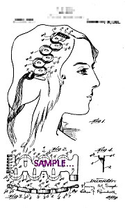 Patent Art: 1920s Hair Wave Device - 5x7 - Matted