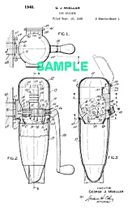 Patent Art: 1940s Art Deco Rocket Ice Crusher