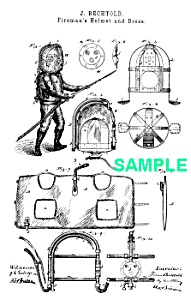 Patent Art: 1870s Fireman Suit - Matted