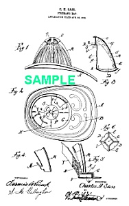 Patent Art: 1900s Fire Helmet - Matted