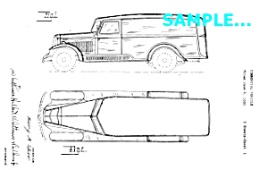Patent Art: 1930/31 Reo Panel Truck - Matted