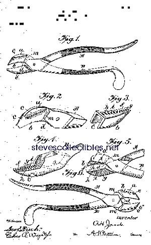 Patent Art: 1901 Dental Forceps - Matted Print