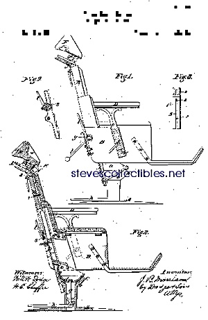 Patent Art: 1870s Improved Dental Chair - Matted Print