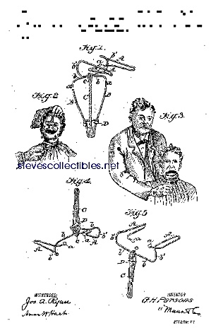 Patent Art: 1910s Dental Dilating Forceps-matted Print