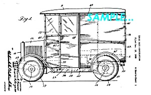 Patent Art: 1931 Divco-detroit Milk Truck - Matted