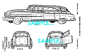 Patent Art: 1953 Cadillac Funeral Car - Matted