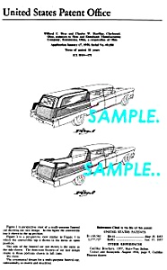 Patent Art: 1958 Cadillac Funeral Car - Matted