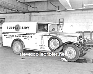 Early Springfield Sun-ray Dairy Truck Photo - 8 X 10