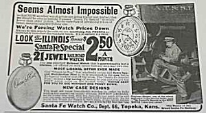 1918 Illinois Pocket Watch Magazine Ad