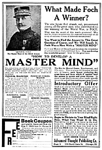 1919 How To Develop A Master Mind Magazine Ad