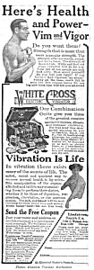 1918 White Cross Electric Vibrator Quack Ad