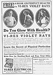 Health 1922 Violet-ray Machine Quack Ad