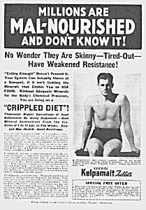 1937 Don't Be Skinny Magic Muscle Cure Ad