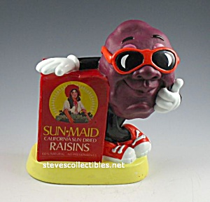 1987 California Raisins Sun-maid Raisins Toy Bank
