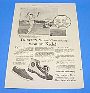 1925 Tennis Themed - Keds Shoe Ad