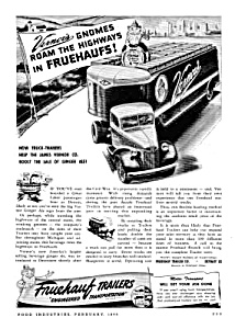 1946 Fruehauf Truck Trailers Ad