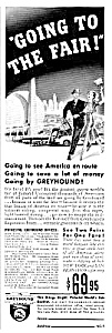 1939 Ny Worlds Fair Greyhound Bus Magazine Ad