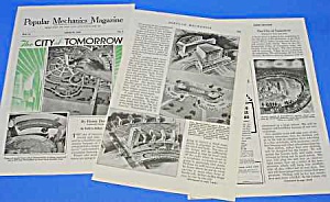 1939 Ny Worlds Fair City Of Tomorrow Mag. Article