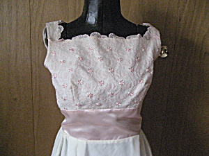 Pink Lace And Satin 60s Formal