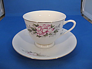Flowered Cup And Saucer