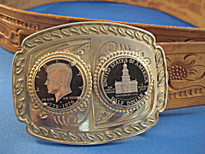 Kennedy Buckle And Leather Belt
