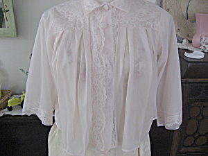Pink And Lace Bed Jacket