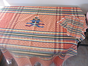 Hand Woven South American Table Cloth And Matching Napkins