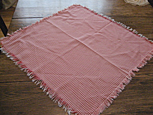 Red And White Tablecloth
