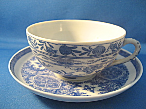 Blue China Cup And Saucer Set