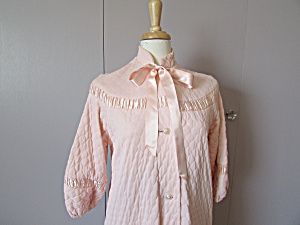 Vintage Pink Quilted Robe