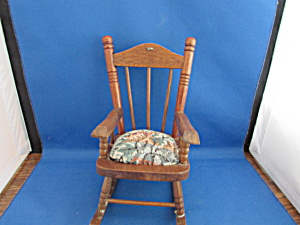 Wooden Rocking Chair Pin Cushion