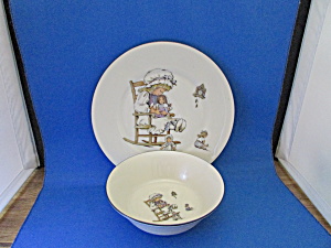 Lenox Child's Bowl And Plate