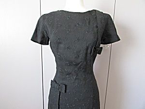 Custom Original Irish Linen Black Suit Dress