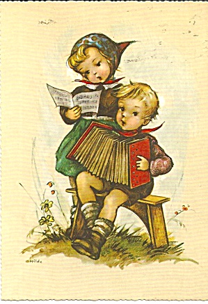 Hummel Like Children Postcard Cs11183