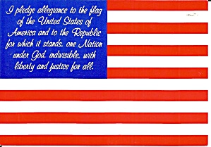 American Flag With Pledge Allegiance Cs11457