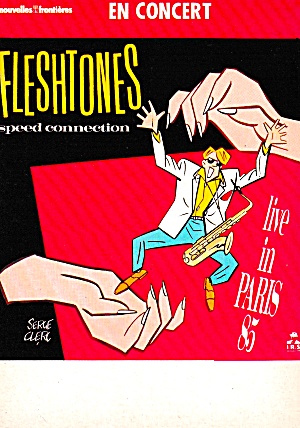 Fleshtones In Concert Live In Paris Advertising Postcard Cs12210f