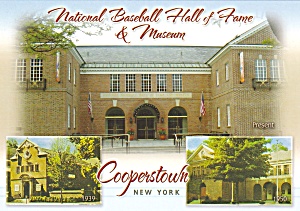 Cooperstown Ny National Baseball Hall Of Fame Postcard Cs12824